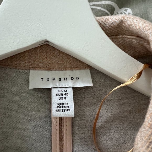 TopShop Soft Blush Colored Blazer (sweater material) - Picture 2 of 3